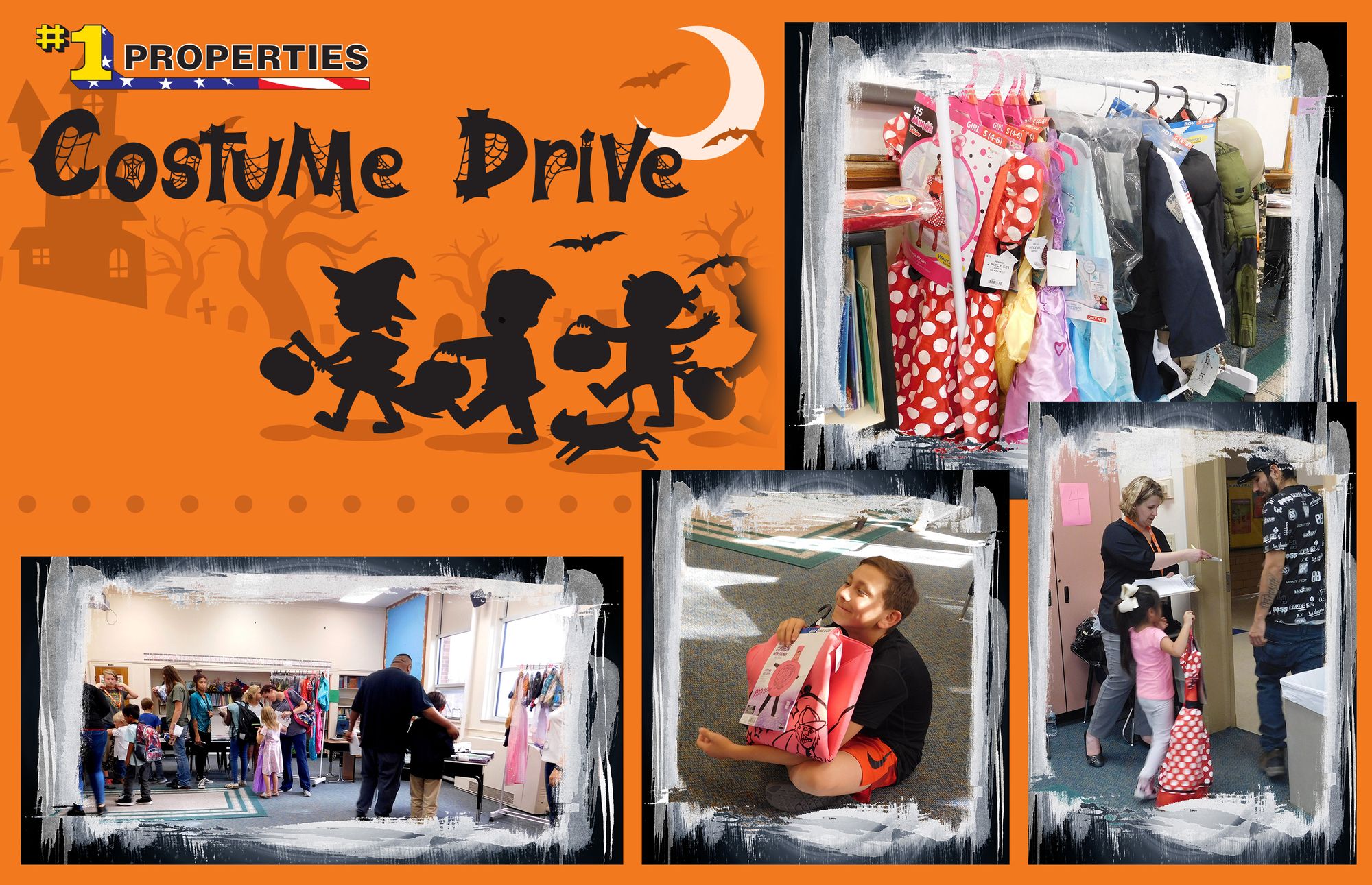 #1 Properties Heads Successful Costume Drive for Local Kids