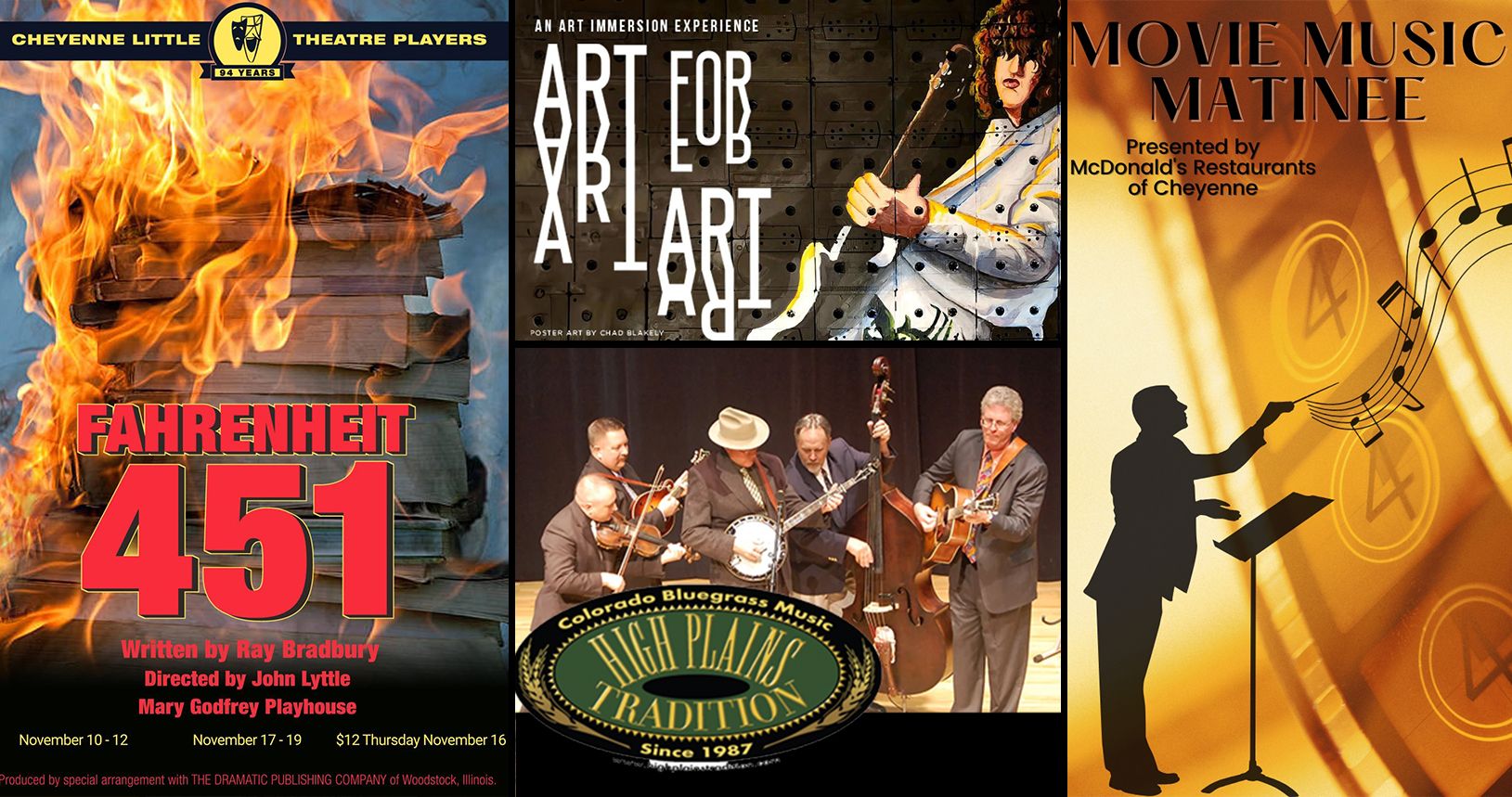 Art for Art, Dueling Pianos, Bluegrass, Holiday Tea and So Much More Happening This Weekend!
