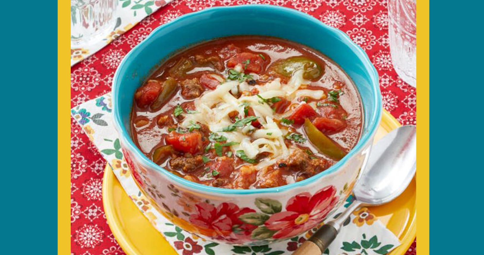 Delicious Stuffed Pepper Soup by Ree Drummond
